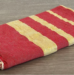 Fouta toalla Ibiza Lux rayas plata / doradas 1mx2m