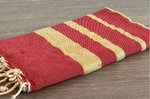 Fouta toalla Ibiza Lux rayas plata / doradas 1mx2m