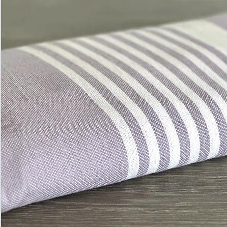 Fouta toalla Ibiza Rayas lila y blanco 2mx2m