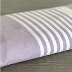 Fouta toalla Ibiza Rayas lila y blanco 2mx2m