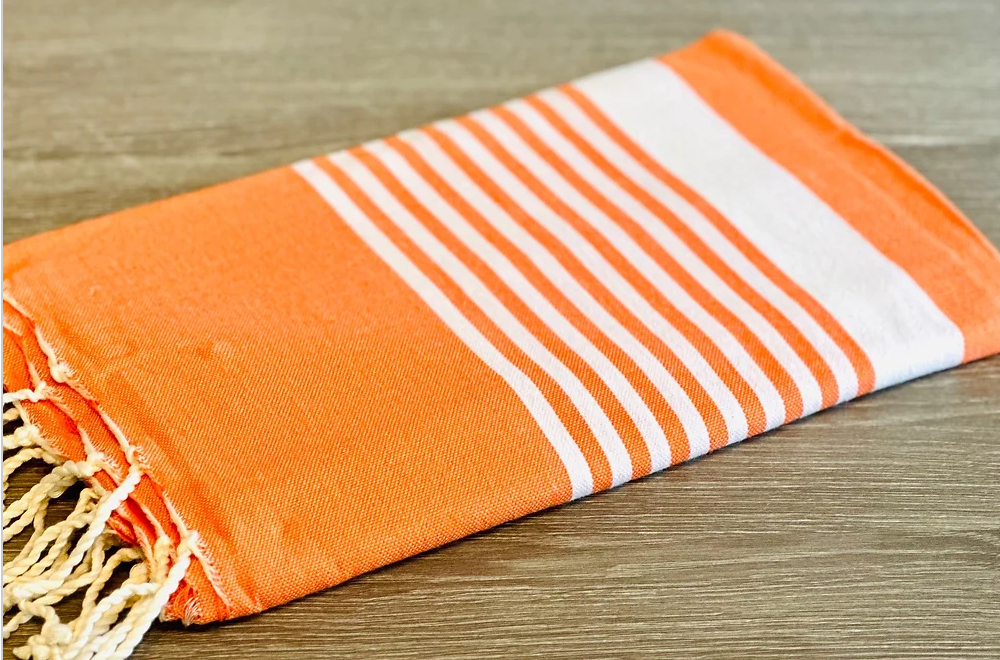 Fouta toalla Ibiza Tradicional Naranja 1mx2m