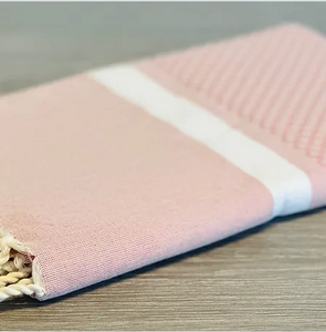Fouta toalla Benirrás color Rosa palo 1mx2m