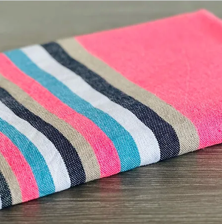 Fouta toalla Tradicional Es Codolar rayas rosa 1mx2m