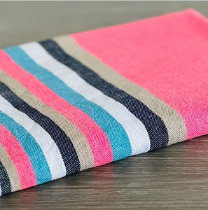 Fouta toalla Tradicional Es Codolar rayas rosa 1mx2m