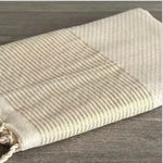 Fouta Toalla Portinatx Lux Natural/dorado 1mx2m