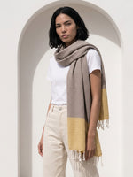 Fouta Toalla Portinatx Lux taupe/dorado 1mx2m