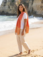 Fouta Toalla Portinatx Lux Coral/dorado 1mx2m
