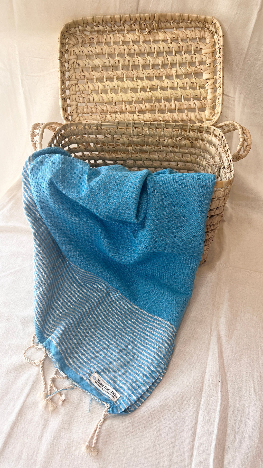 Fouta Toalla Portinatx Lux Azul/plata 1mx2m