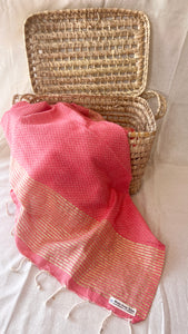 Fouta Toalla Portinatx Lux salmon/dorado 1mx2m