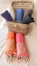Fouta Toalla Portinatx Lux salmon/dorado 1mx2m