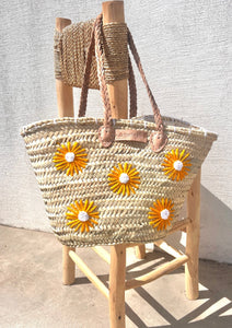 Capazo ibiza margaritas amarillas by Muxu from Ibiza