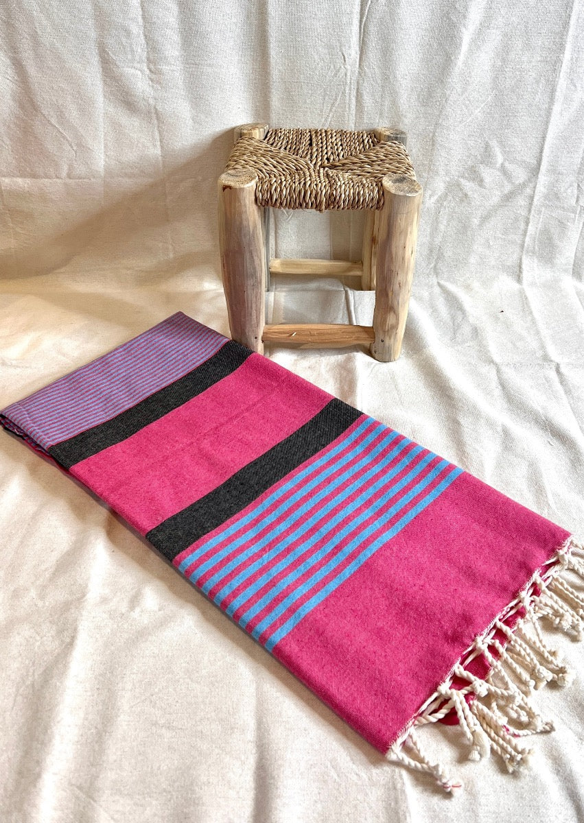 Fouta toalla Ibiza Tradicional Rosa 1mx2m