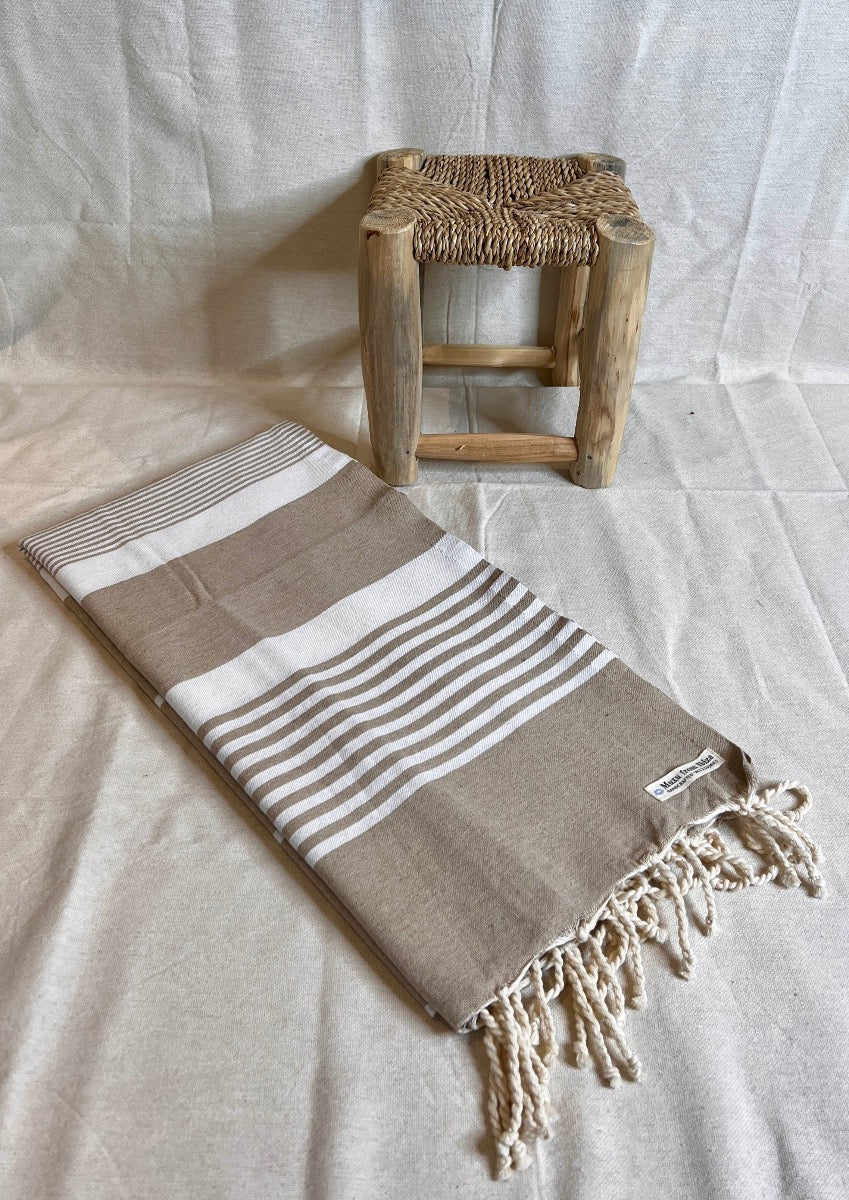 Fouta toalla Ibiza Tradicional arena 1mx2m