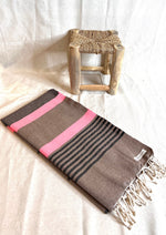 Fouta toalla Ibiza Tradicional Taupe 1mx2m