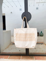 Bolso tote bag de lona de algodón 100% natural Moda adlib ibiza