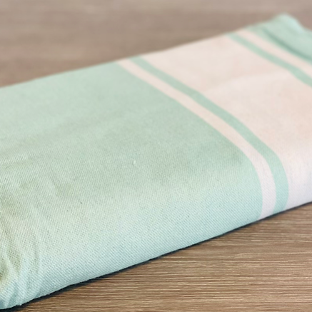 Fouta toalla Tradicional triple Ibiza Turquesa y blanco 2mx3m