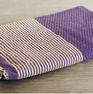 Fouta Toalla Portinatx Lux Violeta/dorado 1mx2m
