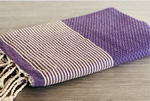Fouta Toalla Portinatx Lux Violeta/dorado 1mx2m