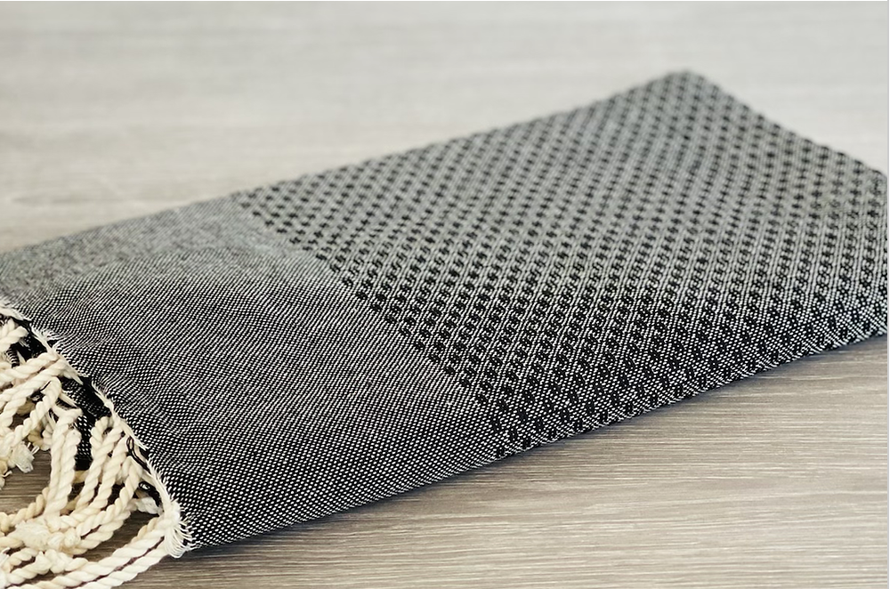 Fouta Toalla Portinatx lisa negra 1mx2m