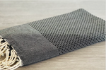 Fouta Toalla Portinatx lisa negra 1mx2m