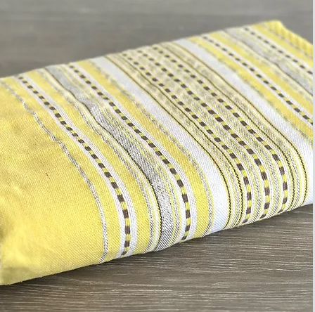 Fouta Toalla Diamante Es Calò lux Amarilla 2mx2m