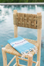 Fouta toalla tradicional Muxu from Ibiza azul 1mx2m