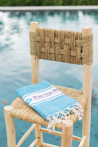 Fouta toalla tradicional Muxu from Ibiza azul 1mx2m
