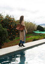 Bolso tote bag de cuero 100% artesanal by Muxu from Ibiza