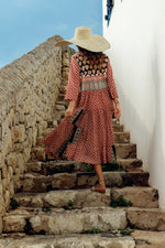Vestido - Túnica handblock