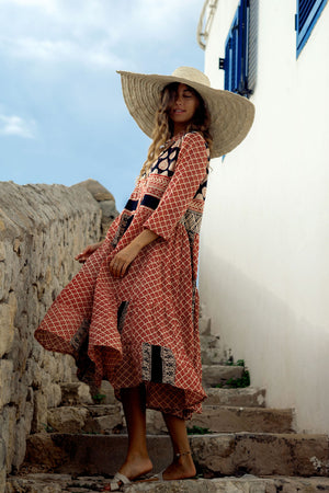 Vestido - Túnica handblock