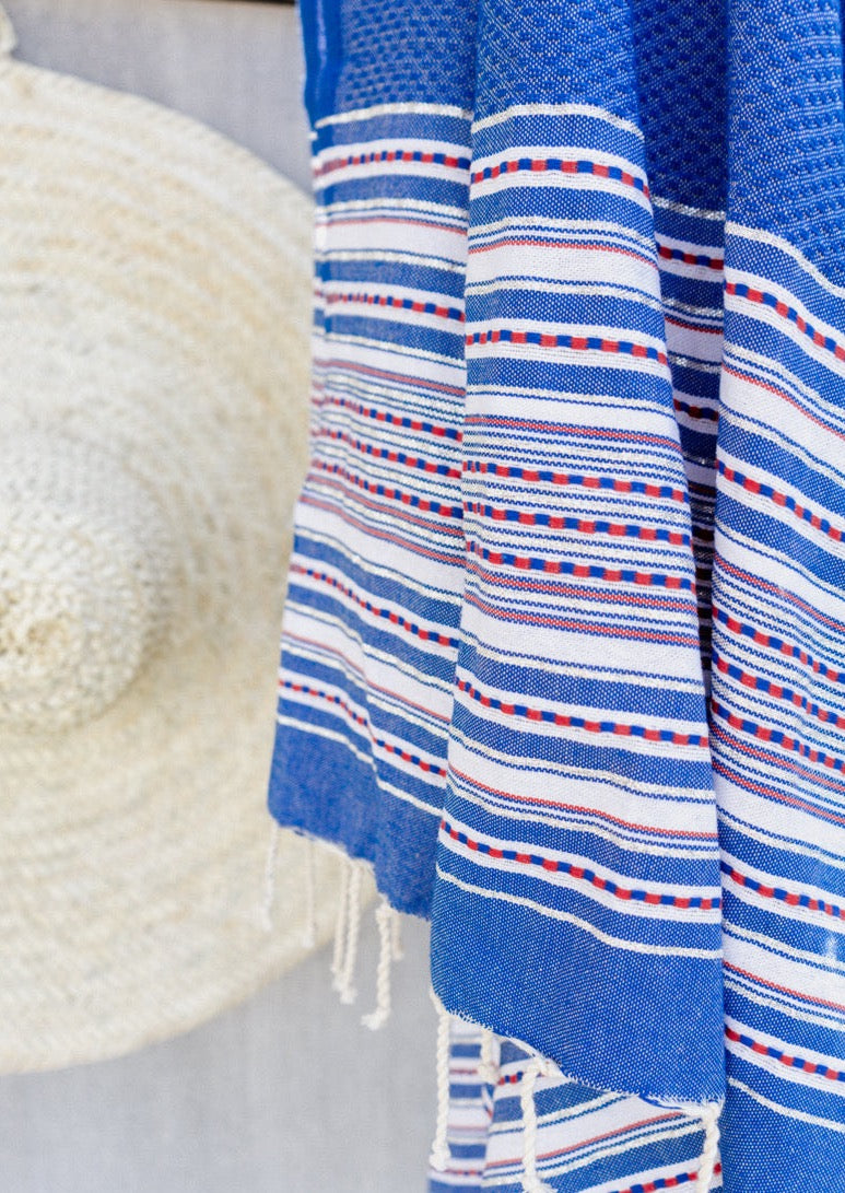 Fouta es calo lux azul by muxu from ibiza