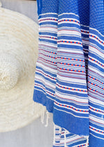 Fouta es calo lux azul by muxu from ibiza