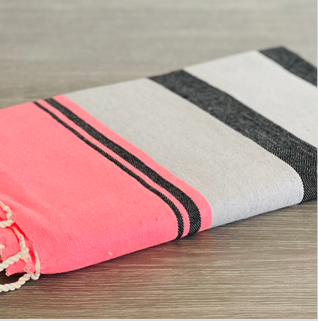 Fouta es codolar Rosa, gris 