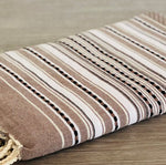 Fouta Toalla diamante Es Calò Lux taupe 1mx2m