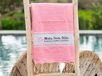 Fouta toalla tradicional Muxu from Ibiza rosa 1mx2m