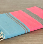 Fouta toalla Tradicional Es Codolar Azules y Rosa 1mx2m