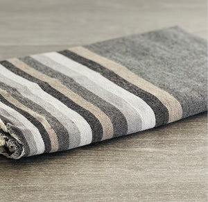 Fouta toalla Tradicional Es Codolar gris rayas 1mx2m