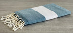 Fouta Toalla diamante Salinas azul-blanco 1mx2m