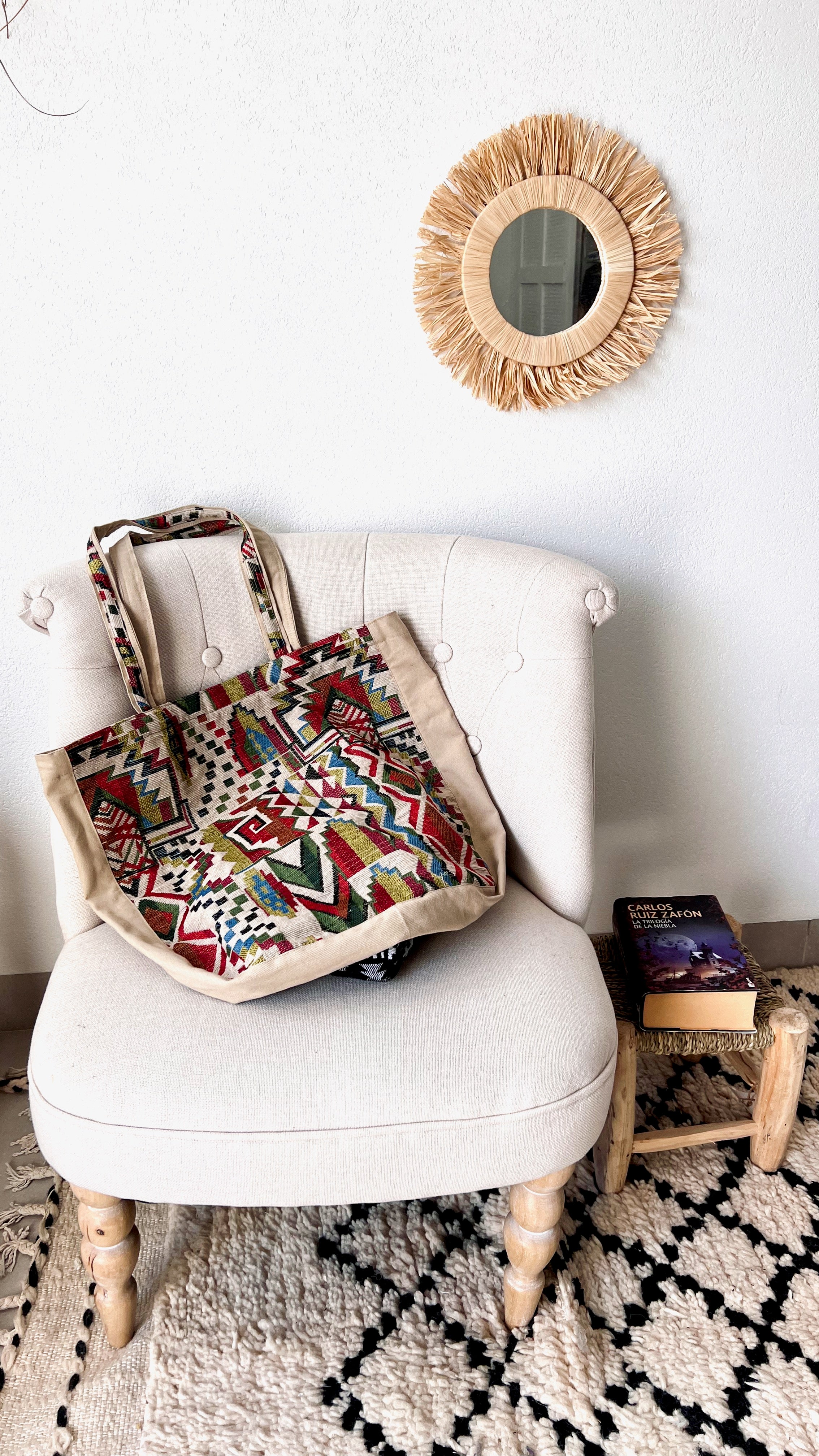 Bolso Tote de tela artesanal Marrakech