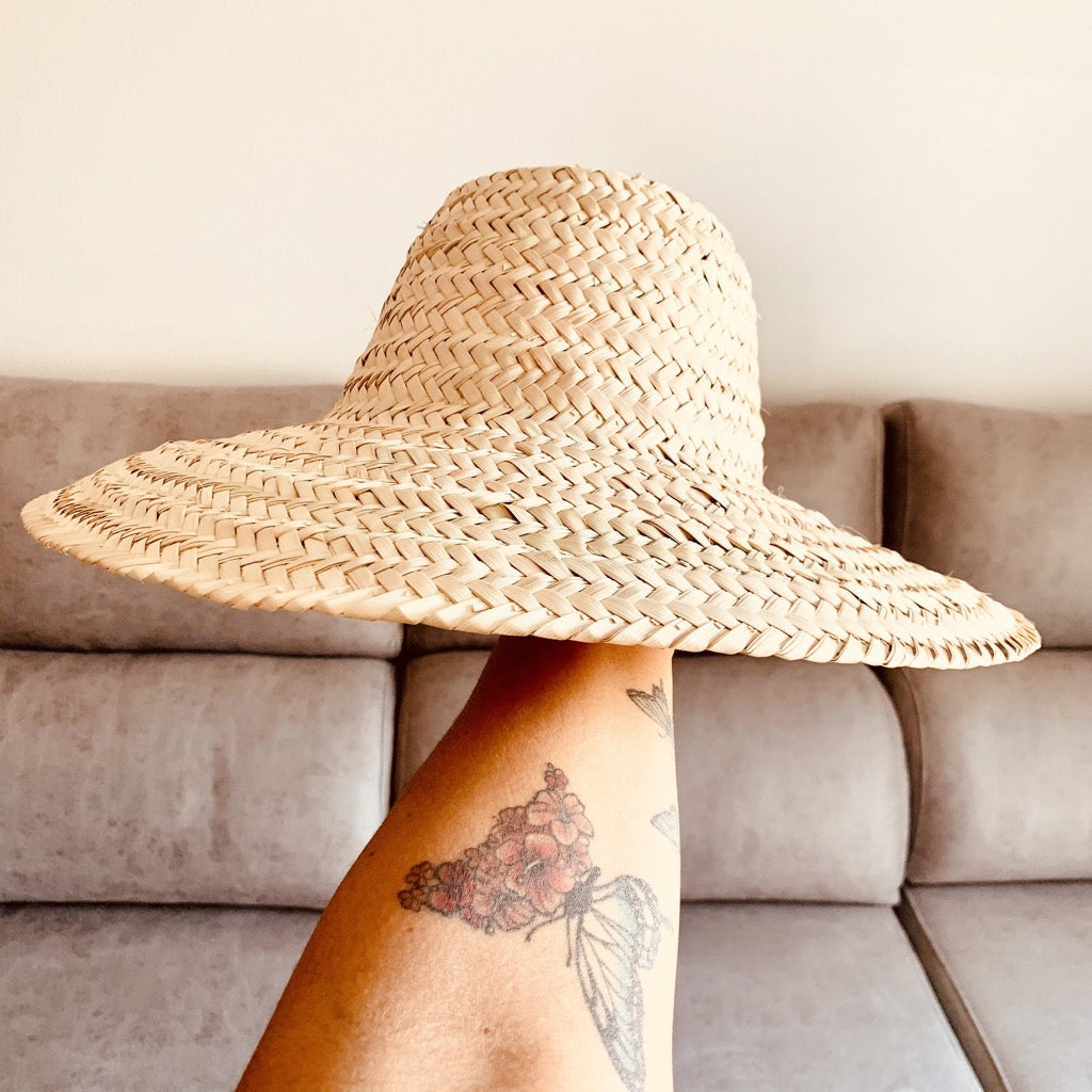 Sombrero de palma liso Muxu from Ibiza