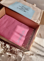 Fouta Toalla  bordada Serendipia 1mx2m. Color Rosa