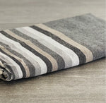 Fouta toalla Tradicional Samana rayas Negra 1mx2m