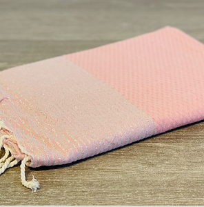 Fouta Toalla Portinatx Lux Rosa/plata 1mx2m