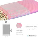 Fouta Toalla Portinatx Lux Rosa/plata 1mx2m