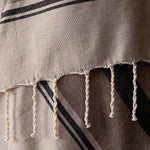 Fouta toalla Tradicional Es Codolar Marrones y Negro 1mx2m