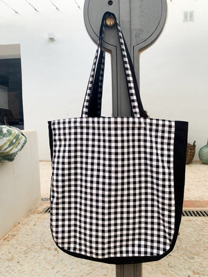Bolso Tote de tela Vichy