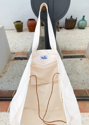 Bolso tote bag de lona de algodón 100% natural Moda adlib ibiza