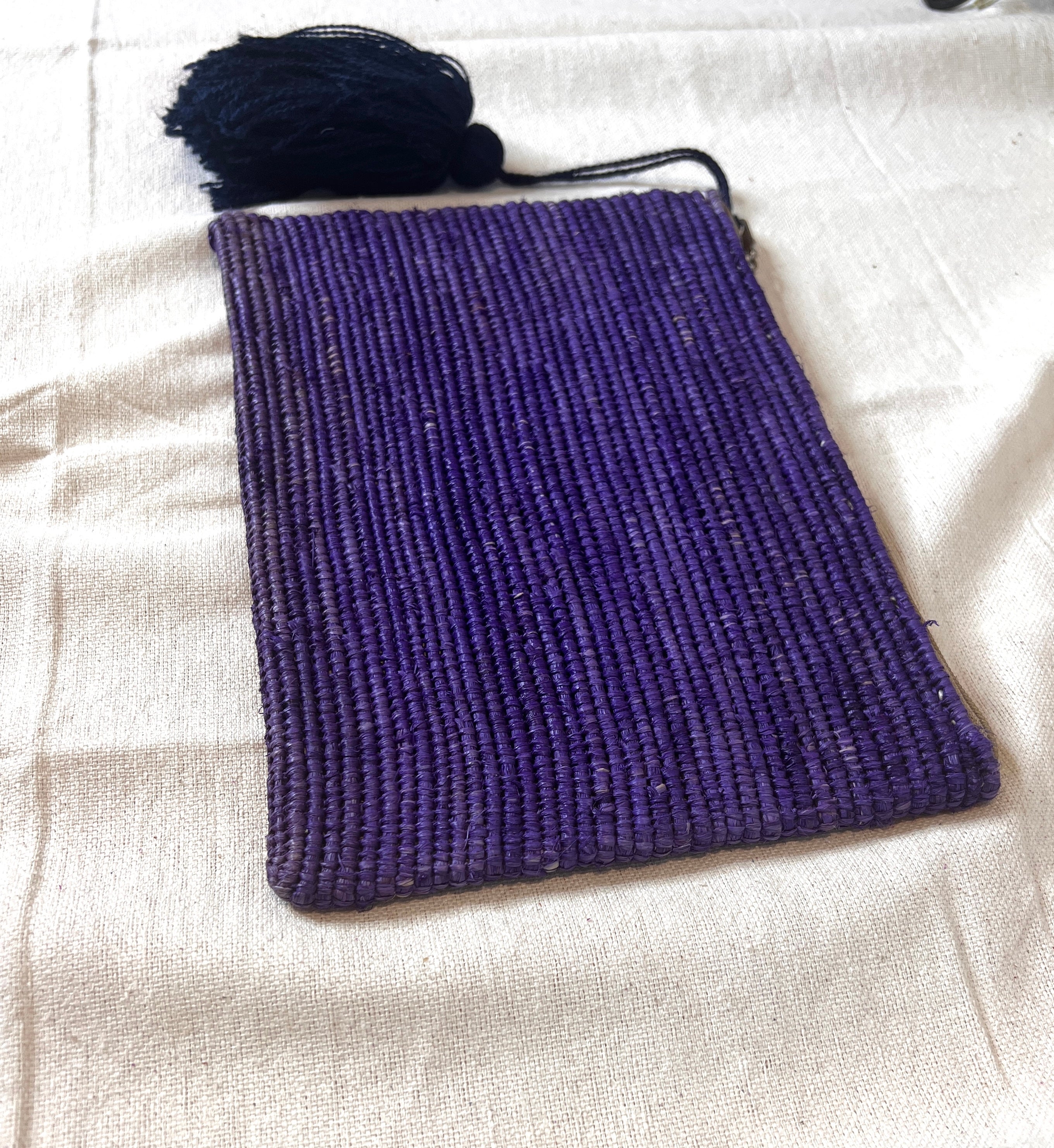 Bolso de mano de Rafia