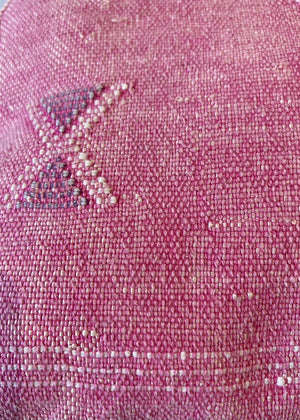 Cojín de seda de cactus rosa