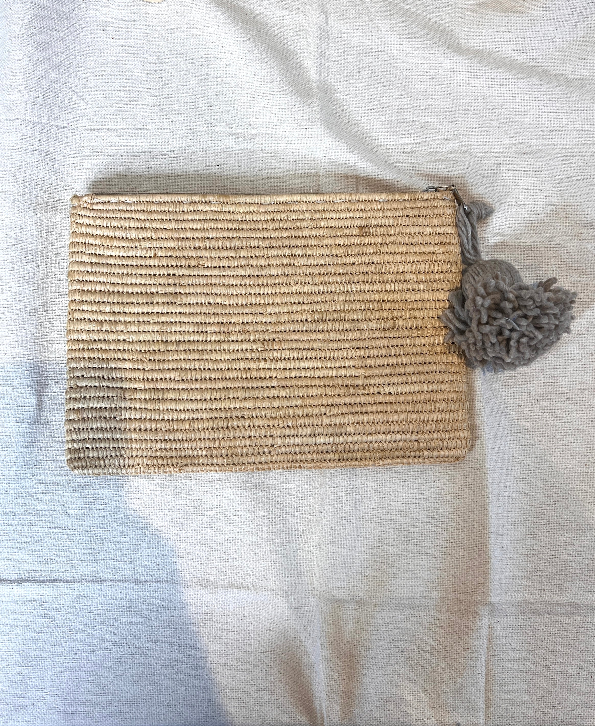 Bolso de mano de Rafia